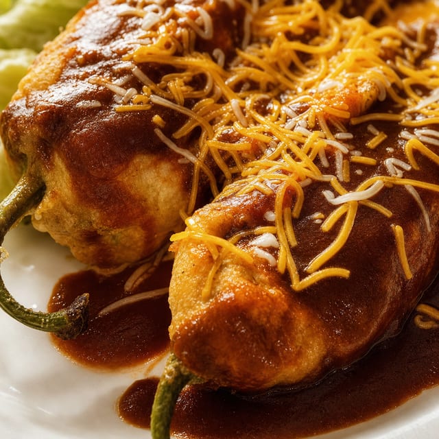 Two Chiles Rellenos.