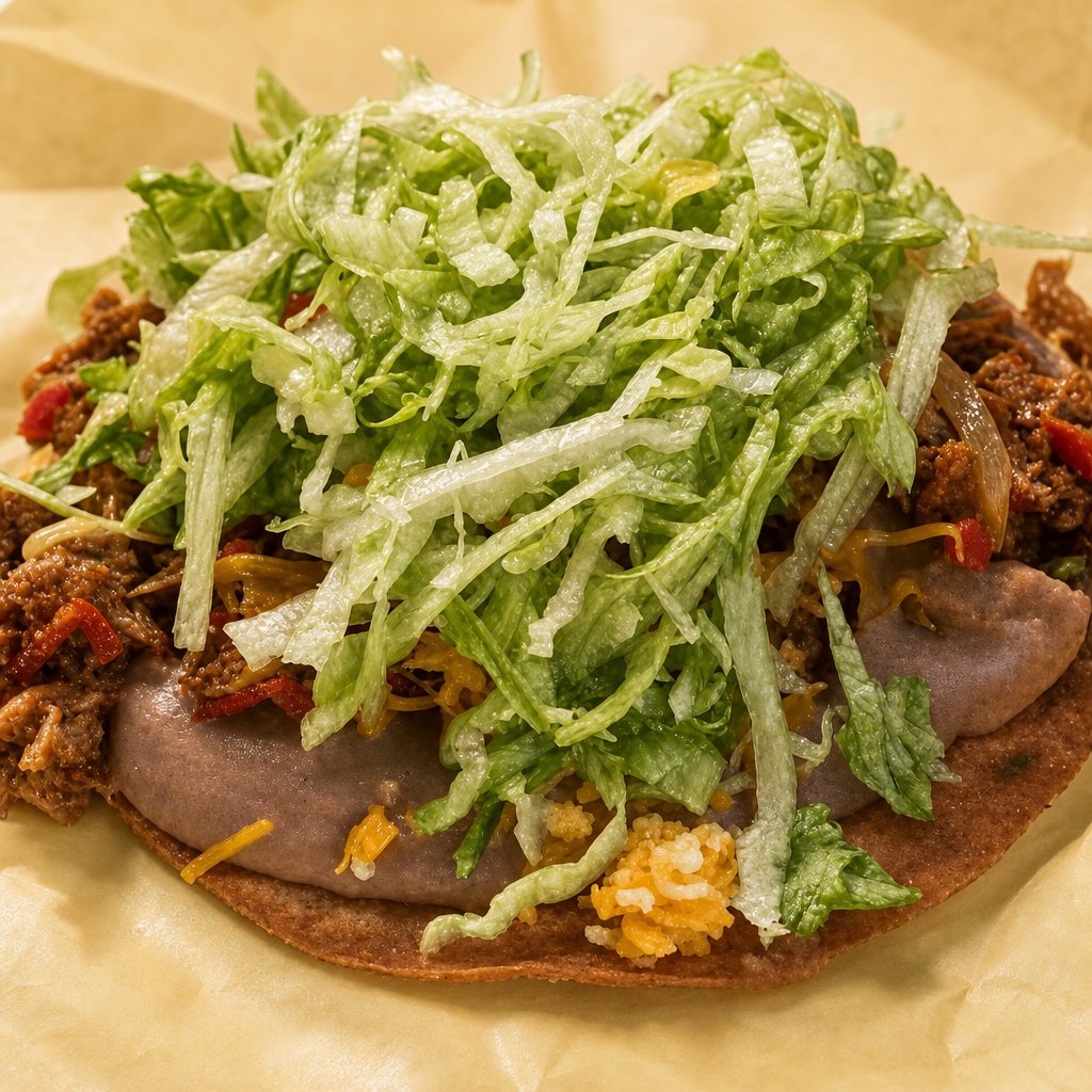 Ground Beef Tostada.