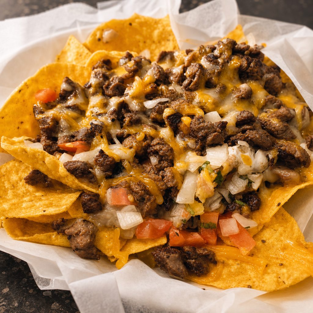 Carne Asada Nachos.
