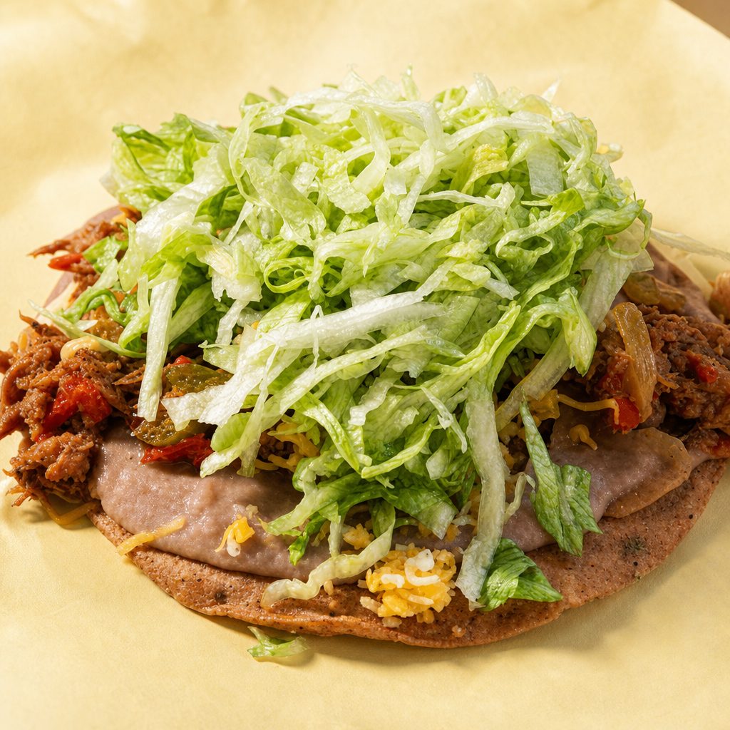 Beef Tostada.