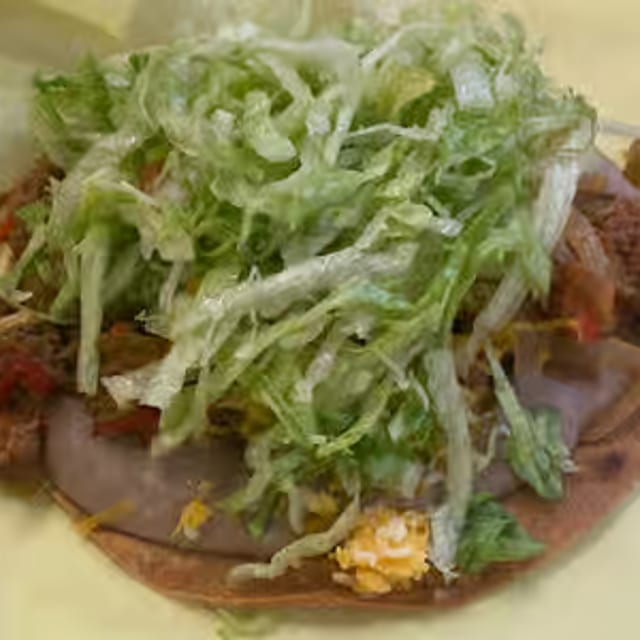Beef Tostada.