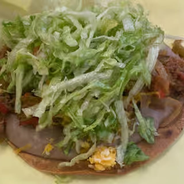 Ground Beef Tostada.