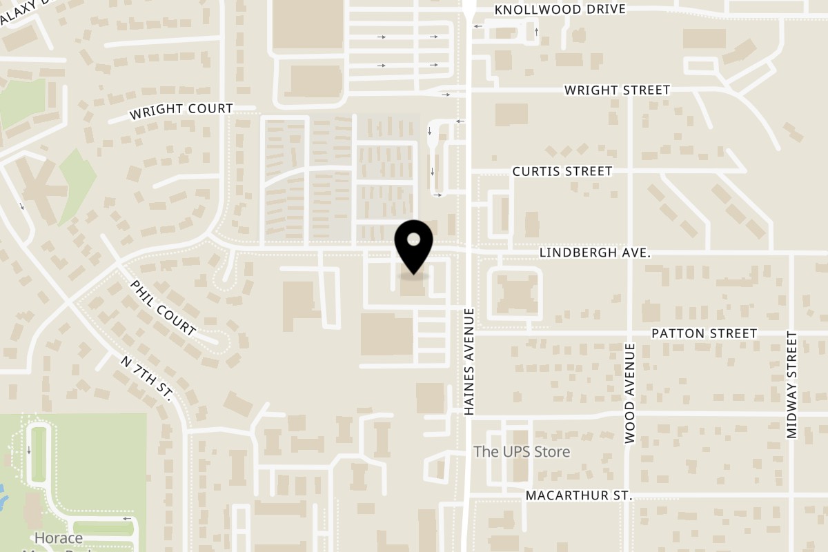 Map showing the location of Albertano’s Rapid City on 1565 Haines Avenue in Rapid City